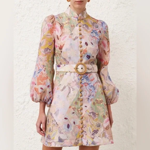 Zimmermann Women's Linen Floral Dress. Size 1 - Picture 1 of 10